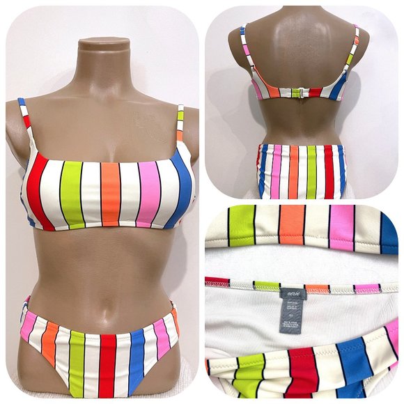 •Aerie• Striped Bikini Set S - Picture 10 of 10